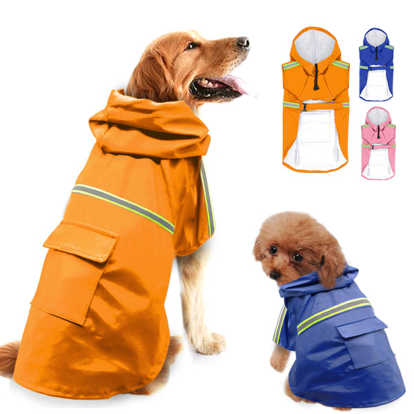 Raincoat For Dogs Waterproof Dog Coat Jacket Reflective Dog Raincoat Clothes For Small Medium Large Dogs Labrador S-5XL 3 Colors, , Diva Unique - Diva Unique